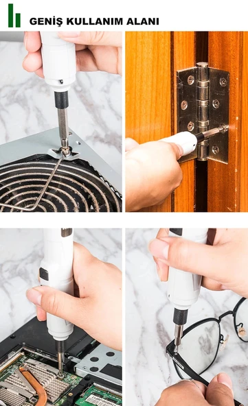 DailyTech Mini Taşınabilir Tornavida Akülü Şarjlı Elektrikli - 5