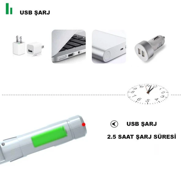 DailyTech Mini Taşınabilir Tornavida Akülü Şarjlı Elektrikli - 10