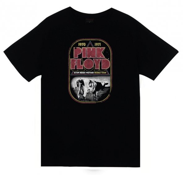Pink Floyd Baskılı T-shirt    SİYAH 5XL