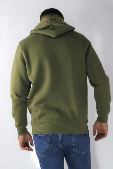 Cazador 22KCEEO05616 Erkek Haki Kapüşonlu Sweat - 3