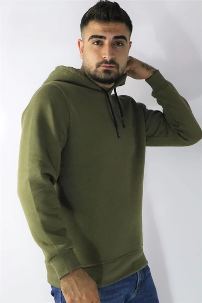 Cazador 22KCEEO05616 Erkek Haki Kapüşonlu Sweat - 2