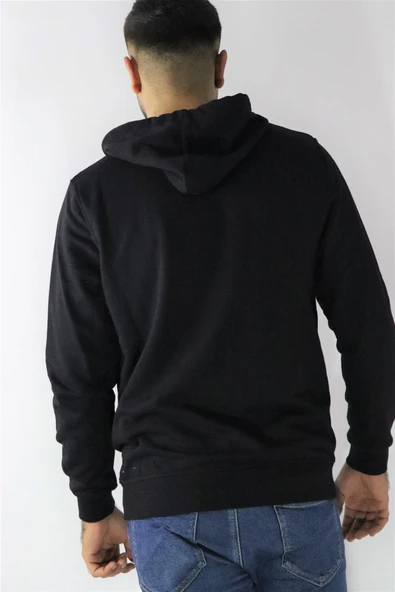 Cazador 22KCEEO05611 Erkek Siyah Kapüşonlu Sweat - 3