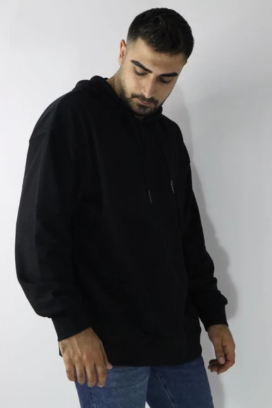 Cazador 22KCEEO05047 Erkek Siyah Kapüşonlu Sweat - 2