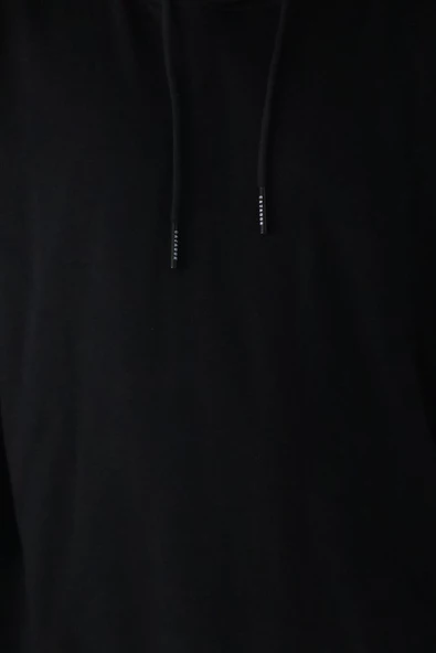 Cazador 22KCEEO05047 Erkek Siyah Kapüşonlu Sweat - 4