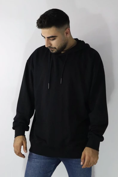 Cazador 22KCEEO05047 Erkek Siyah Kapüşonlu Sweat