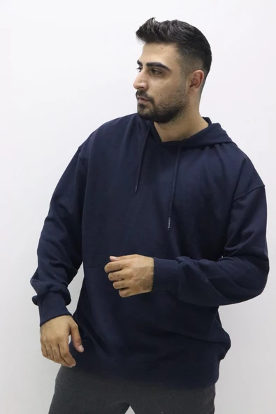Cazador 22KCEEO05047 Erkek Lacivert Kapüşonlu Sweat