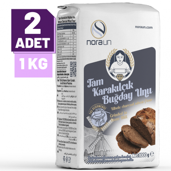 Tam Karakılçık Buğday Unu 1 Kg 2 adet