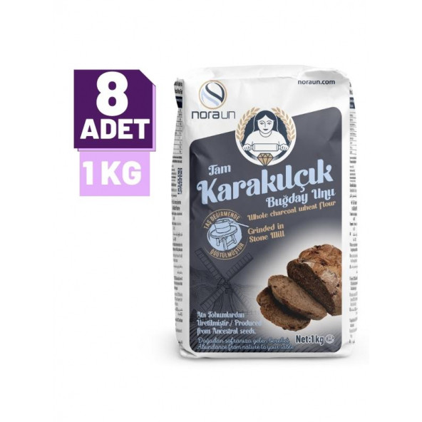 Tam Karakılçık Buğday Unu 1 Kg 8 adet