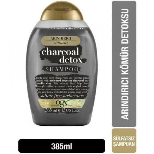 Organix Charcoal Detox Arındırıcı Sülfatsız 385 Ml