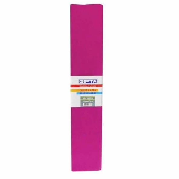 GIPTA  KREPON KAGIDI 50x200cm.K.PEMBE10 LU (9130) ürün görseli