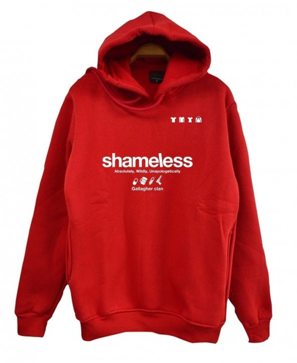 SHAMELESS Baskılı Sweatshirt  KIRMIZI XL