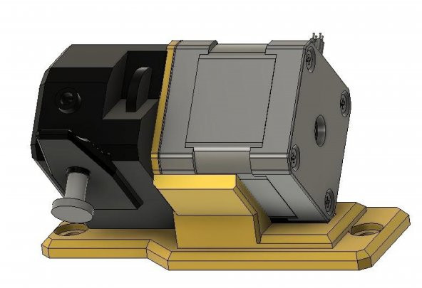 Hypercube Evolution Rs İçin Bondtech Extruder İçin 45 ° Braket Plastik Aparat - 1