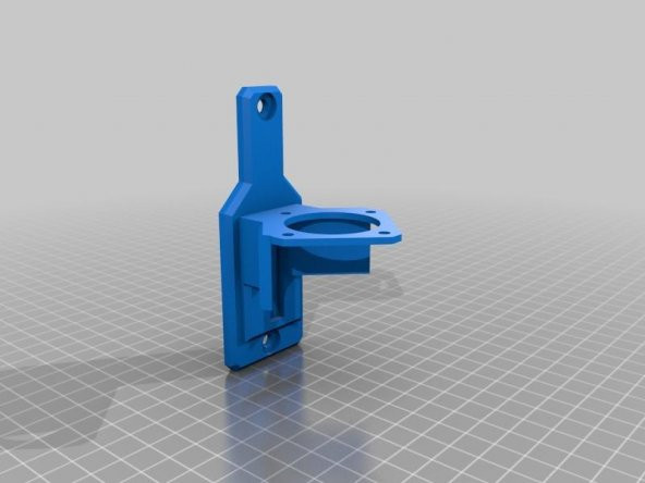 Hypercube Evolution Rs İçin Bondtech Extruder İçin 45 ° Braket Plastik Aparat - 2