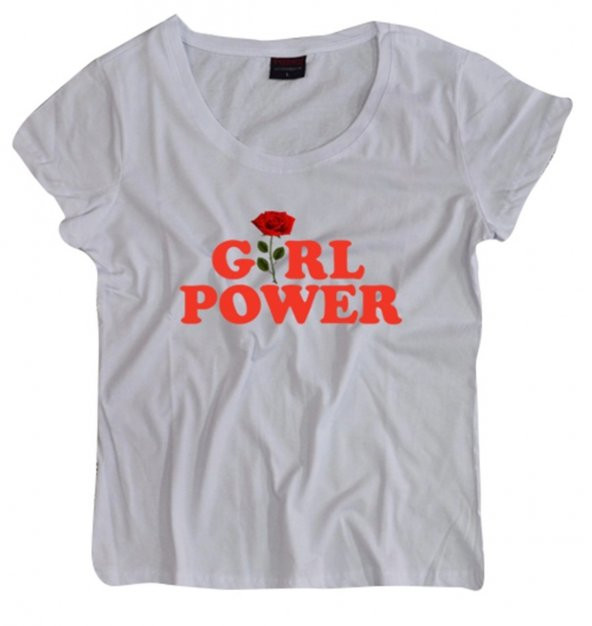 Girl Power Baskılı Body    BEYAZ S