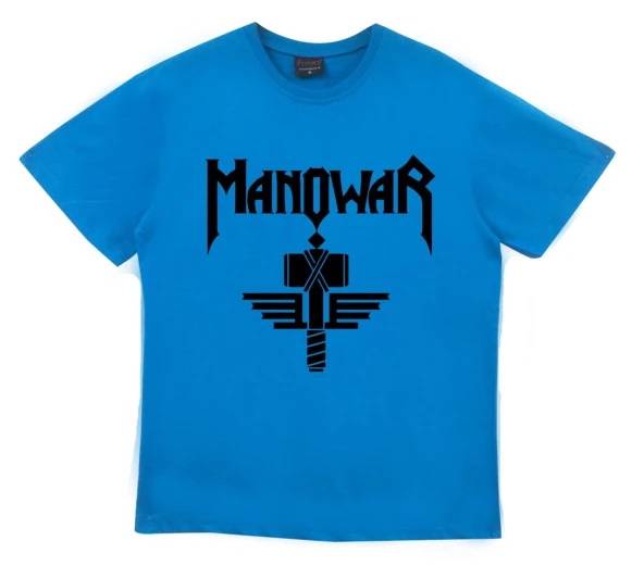 Manowar Baskılı T-shirt    SARI 3XL
