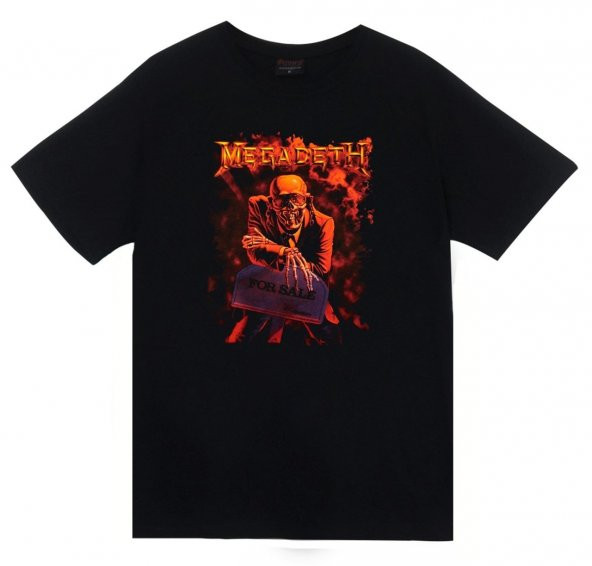 Megadeth Baskılı T-shirt    SİYAH XL