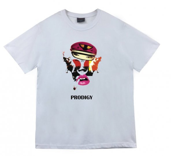 Prodigy Baskılı T-shirt    BEYAZ L