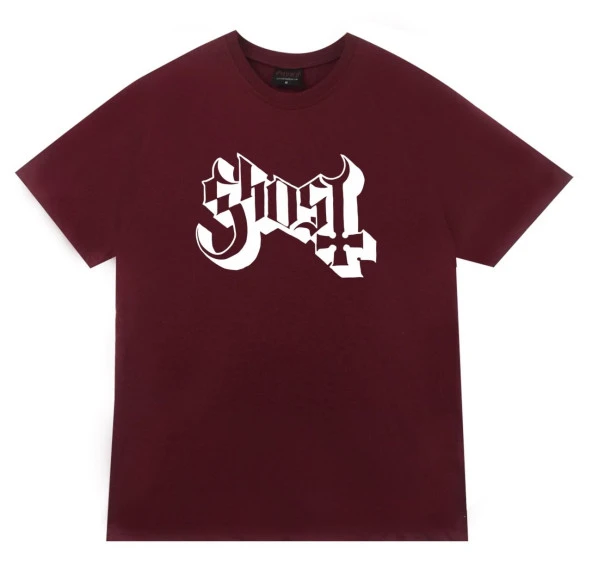 Ghost Baskılı T-shirt    GRİ S