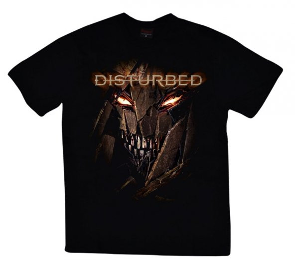 Disturbed Baskılı T-shirt    SİYAH 2XL
