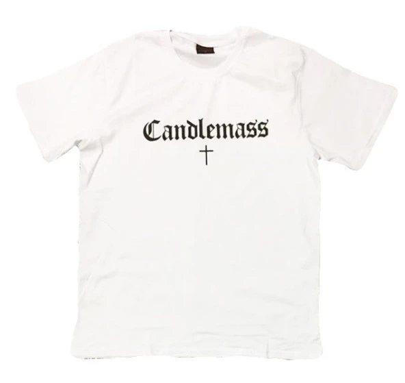 CANDLEMASS Baskılı T-shirt    BEYAZ 3XL