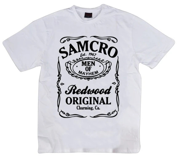 Samcro Baskılı T-shirt    GRİ 5XL