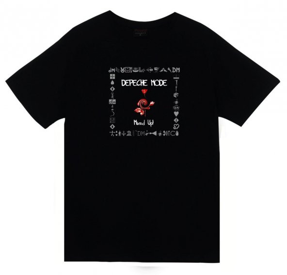 Depeche Mode Baskılı T-shirt    SİYAH L