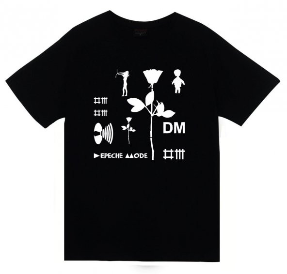 Depeche Mode Baskılı T-shirt    SİYAH 2XL