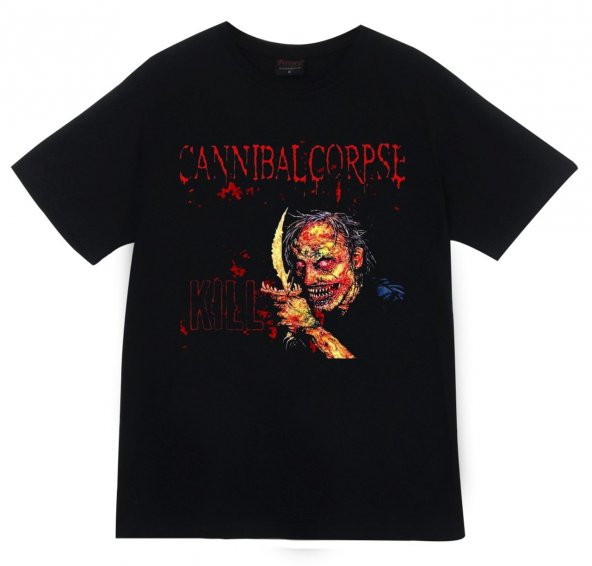 Cannibal Corpse Baskılı T-shirt    SİYAH 5XL