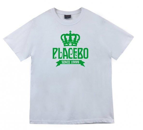 Placebo Baskılı T-shirt    BEYAZ M