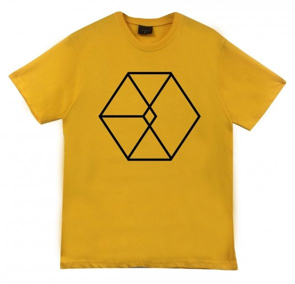 Exo Baskılı T-shirt    SARI XS