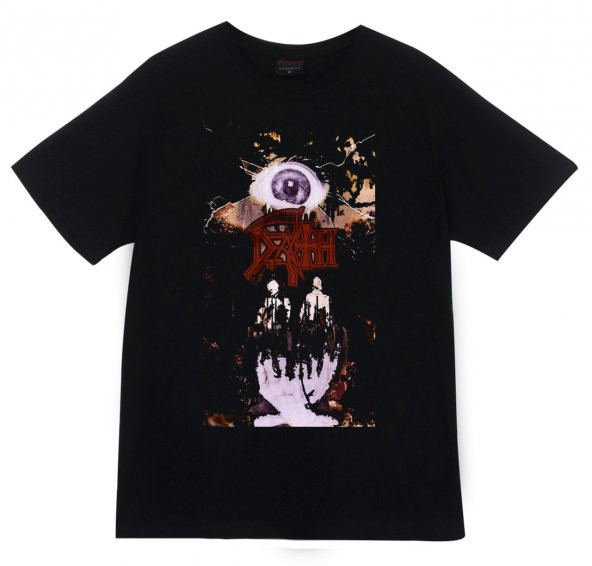 Death Baskılı T-shirt    SİYAH XL