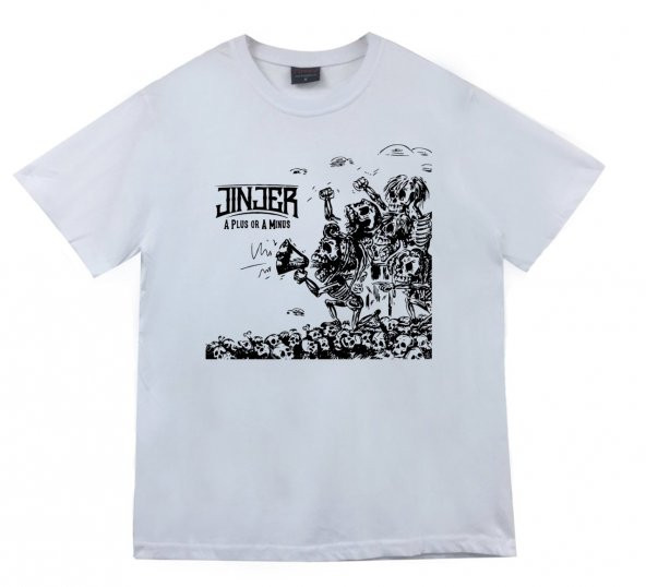 Jinjer Baskılı T-shirt    BEYAZ XS