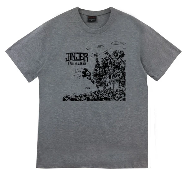 Jinjer Baskılı T-shirt    GRİ S