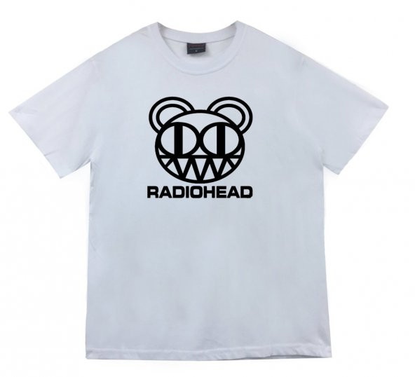 Radiohead Baskılı T-shirt    GRİ 5XL
