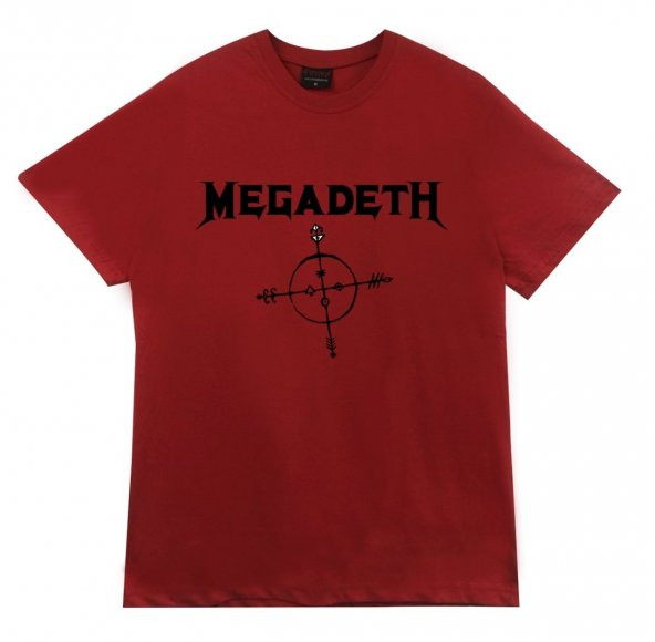 Megadeth Baskılı T-shirt    BORDO XL