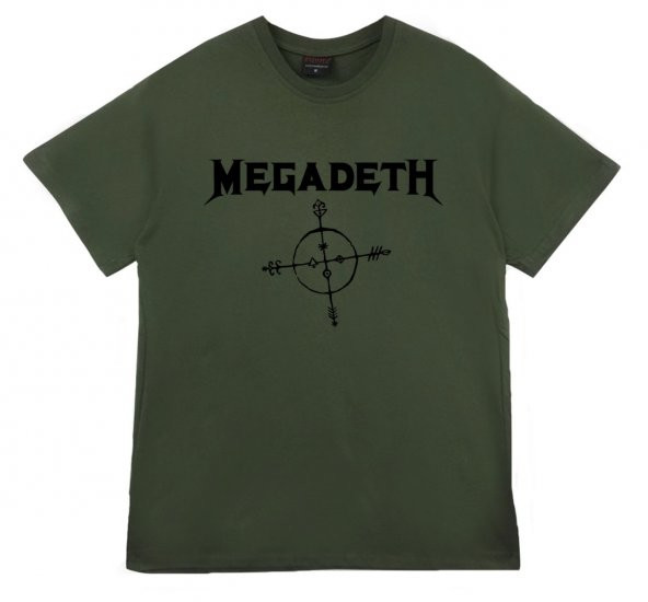 Megadeth Baskılı T-shirt    KIRMIZI M