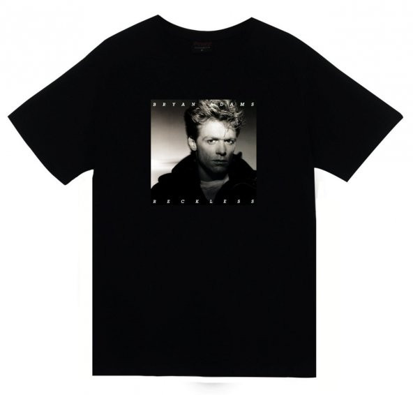 Bryan Adams Baskılı T-Shirt    SİYAH XL