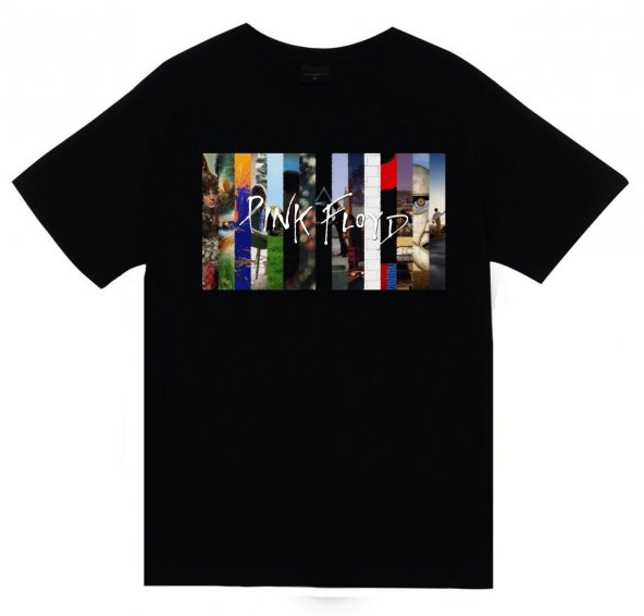 Pink Floyd Baskılı T-shirt    SİYAH 4XL