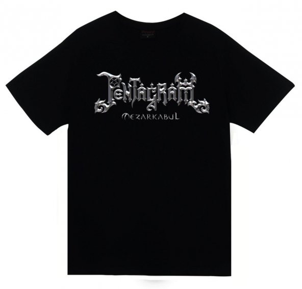 Pentagram Baskılı T-shirt    SİYAH 2XL