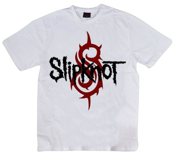 Slipknot Baskılı T-shirt    BEYAZ 5XL