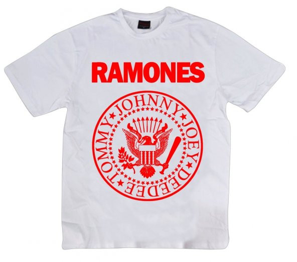 Ramones Baskılı T-shirt    SİYAH L