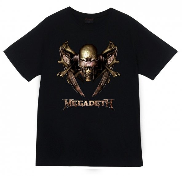 Megadeth Baskılı T-shirt    SİYAH M