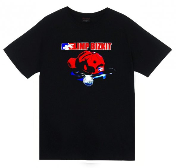 Limp Bizkit Baskılı T-shirt    SİYAH XS