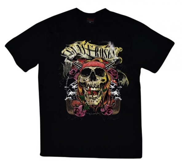 Guns N Roses Baskılı T-shirt    SİYAH S