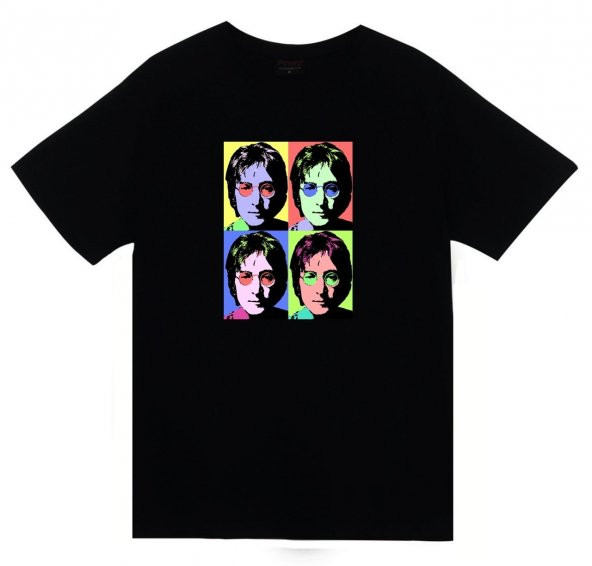 The Beatles Baskılı T-shirt    SİYAH M