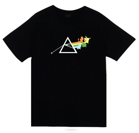 Pink Floyd Baskılı T-shirt    SİYAH 5XL