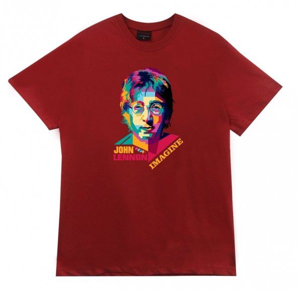 The Beatles Baskılı T-shirt    KIRMIZI XS