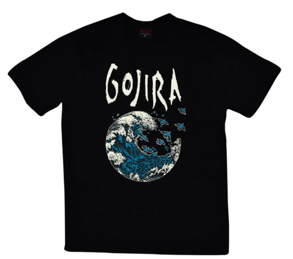 Gojira Baskılı T-shirt    SİYAH S