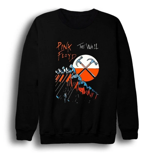 Pink Floyd Baskılı Sweatshirt    BEYAZ XL
