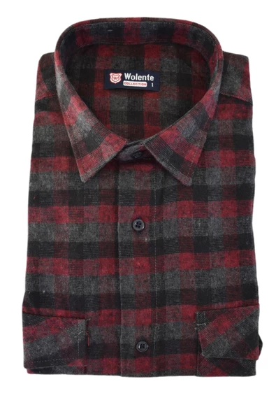 Erkek Kışlık Çift Cep Kapaklı Gömlek BGL-ST02334 - Resim 2